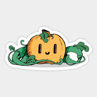 Smiley Pumpkin Sticker